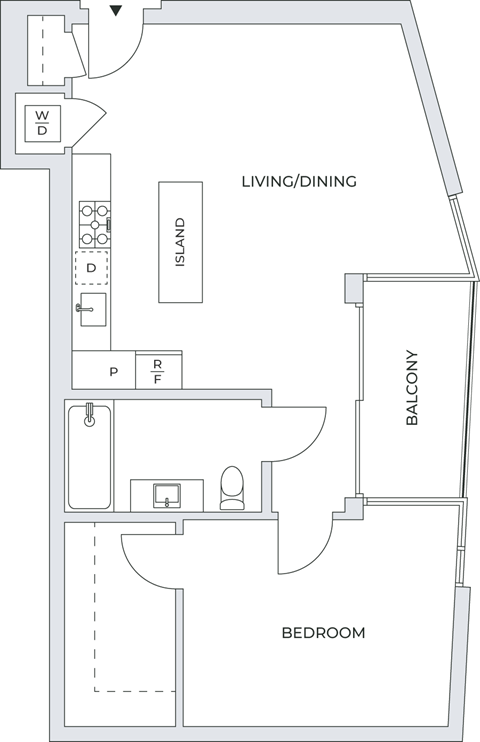 1 Bedroom Floor Plan